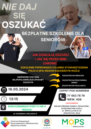 Seniorze, nie daj się oszukać!